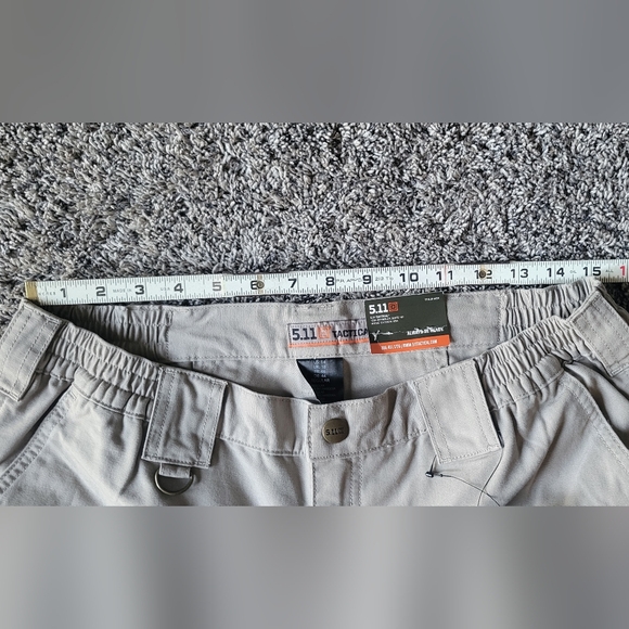 5.11 Tactical Series Relaxed Fit Khaki Cargo-Style Pants - Picture 7 of 10